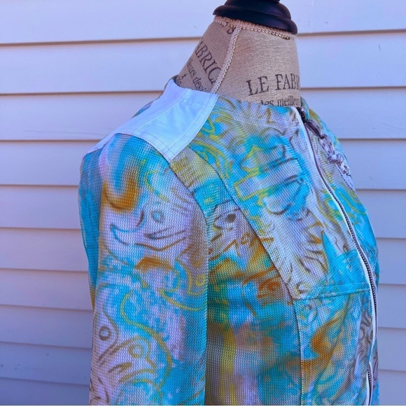 HARLEY-DAVIDSON Los Cabos White Mesh Functional Reflective Riding Jacket Sz S - Picture 9 of 16